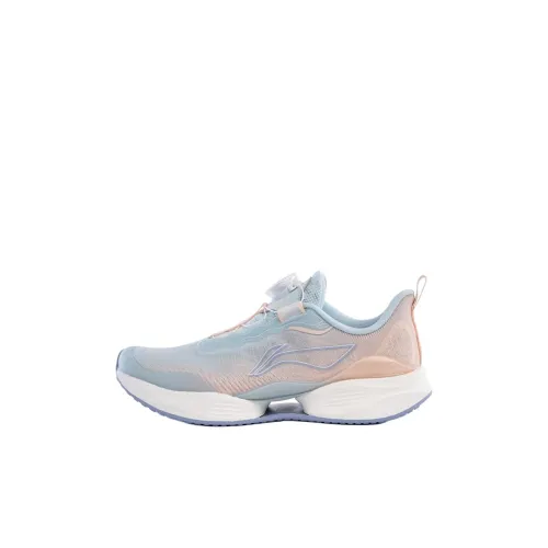 LINING YOUNG Низкие беговые кроссовки розовые и синие для детей