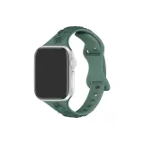 Pine Green Маленький Круглый Колье Застежка-бабочка Силиконовый Ремешок