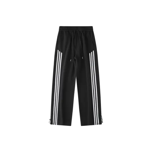 GWAF Black Unisex Casual Pants GWAF Черные Унисекс Повседневные Штаны