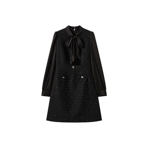 ST SAT Элегантность Элегантный А-линия Платье Женское