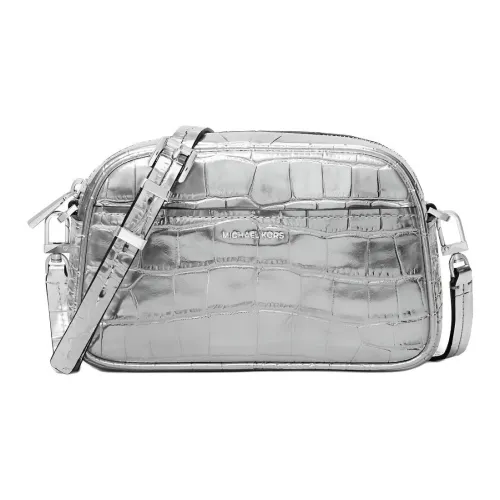 MICHAEL KORS Кожа Camera Сумка Сумка через плечо Маленькая Женская Серебряная