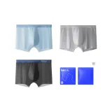 Чёрный/Светло-серый/Светло-синий (10A Антибактериальный/Мята) 9398