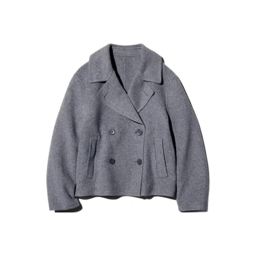 UNIQLO Свинцово-серый Женский Пальто