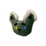 Котенок, голова, украшение (синяя кошка)