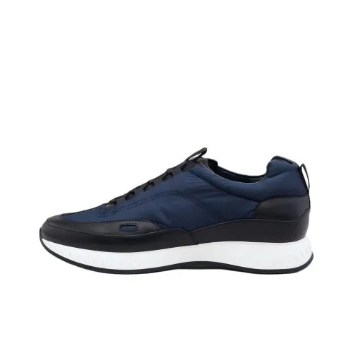 JOHN LOBB Stream Лаковый Низкий Топ Повседневная Обувь Мужская Темно-Синий