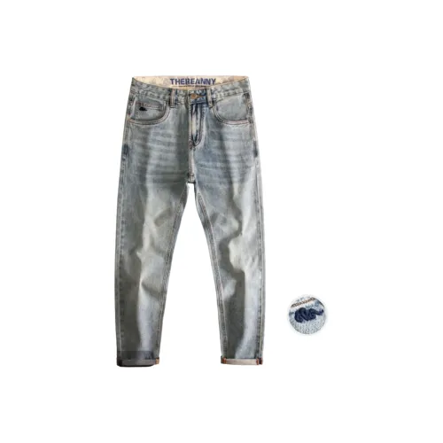 CAT'S PAW Синий Унисекс Джинсы