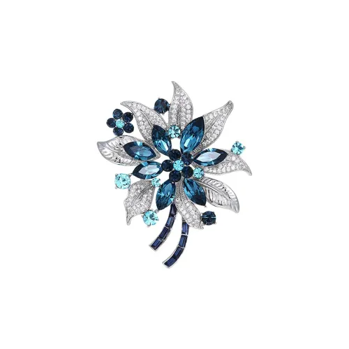 Фиолетовый Austrian Crystal Brooches Unisex