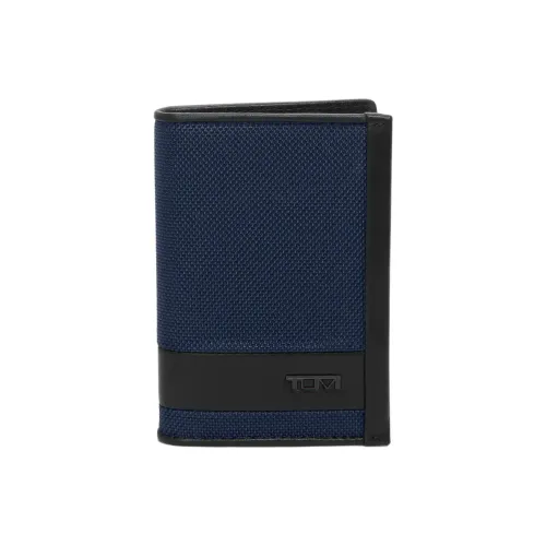 TUMI Баллистический нейлонный держатель для карт Мужской Синий и Черный
