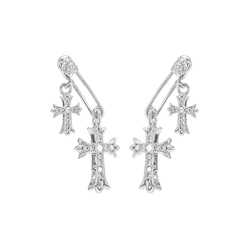 YOUWEI Циркон Утонченный Городской CHIC Позиционирование Стиль Фея Fashion Versatile Креативный Модный Hip Hop Популярный Серьги-кольца Женские