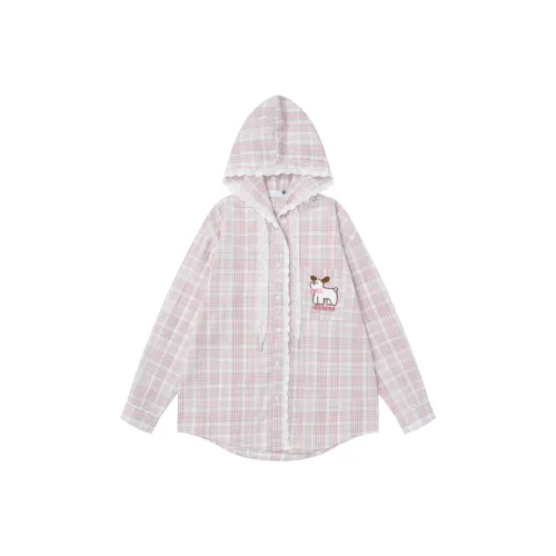 51XXHA Розовый Унисекс Рубашки