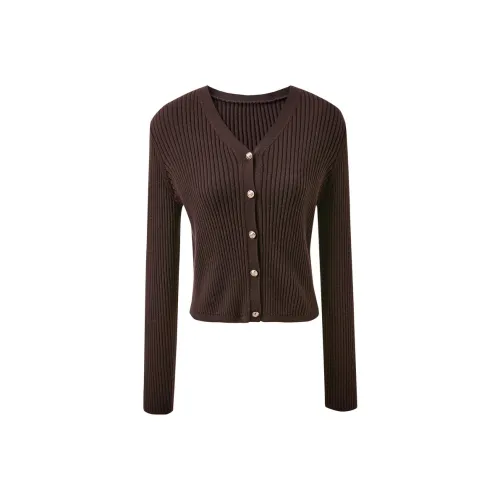 3COLOUR Фундуковый Коричневый Женский Трикотаж