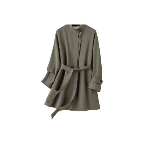 IHIMI Тундровый Зеленый Женская Тренч