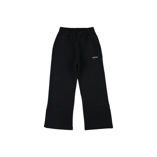 Off Белый Черный Kids Тренировочные Штаны