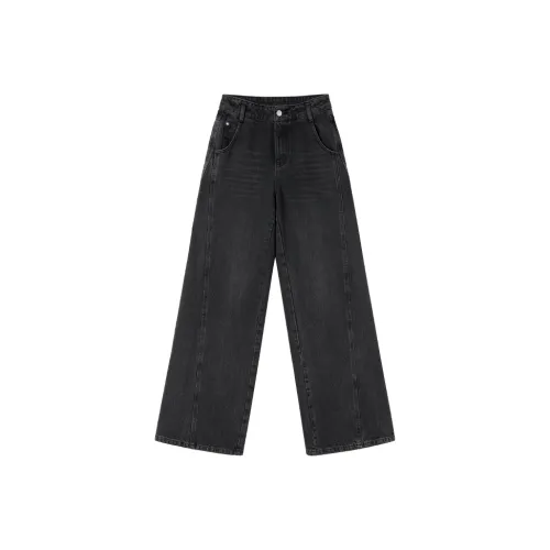 XIANGYING Темно-серые женские джинсы