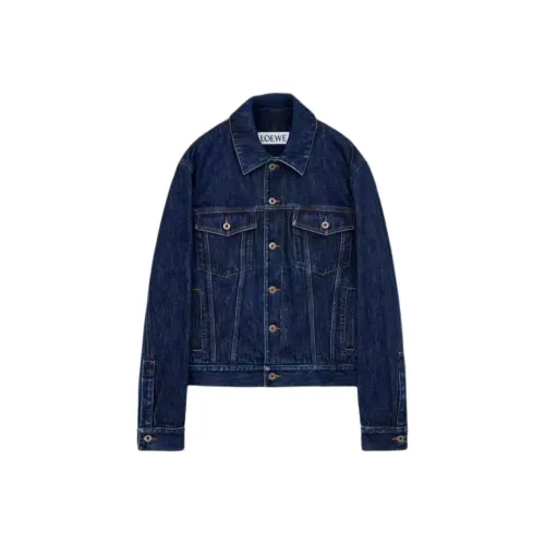 LOEWE Индиго Мужские Джинсовые Куртки