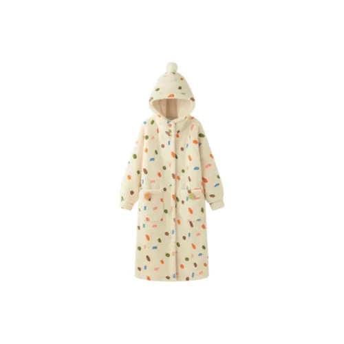 MIMOSA CHUR Халат с горошком для сна Женские Банные халаты