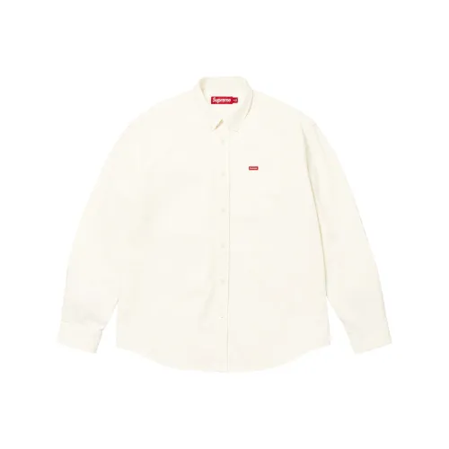 Supreme FW25 WEEK1 Маленькая коробка Деним Рубашка Унисекс