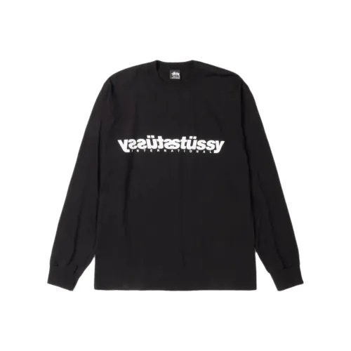 Stussy FW25 Зеркальце LS Tee T Рубашка Унисекс