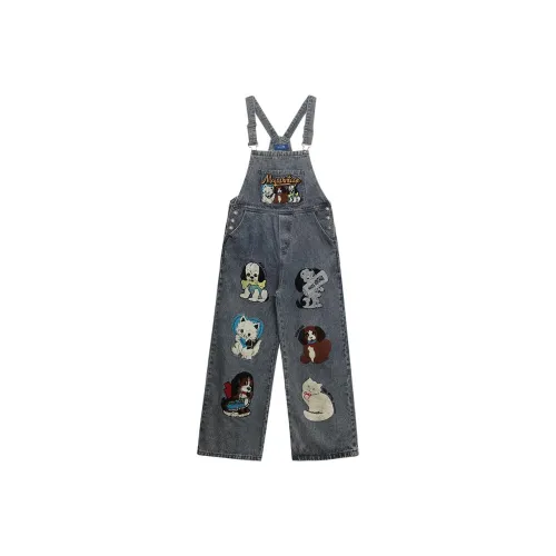 WAYHWEI Blue Women's Jumpsuits WAYHWEI Синий Женские Комбинезоны