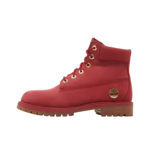Timberland 6 Inch High Топ Детские ботинки Красный Подростки