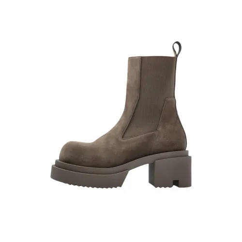 RICK OWENS совместный бренд RO Beatle Короткий Челси Женские Коричневый