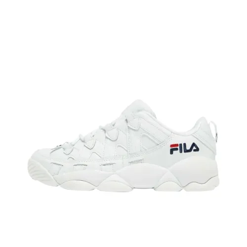 FILA Spaghetti Low Топ Винтажные баскетбольные кроссовки Женские Белые