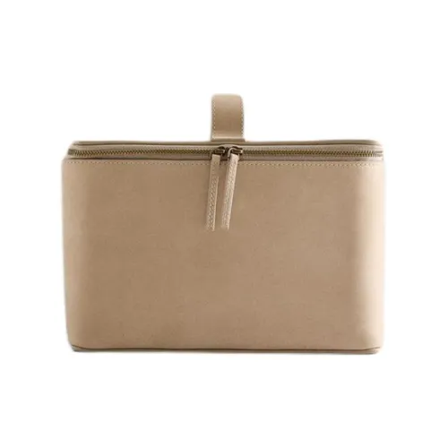 ZARA Коровья кожа Путешественный мешок для хранения Унисекс Бежевый