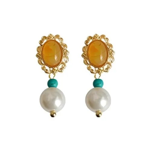 Tong Tong Rabbit Alloy Resin Stud Earrings Women's