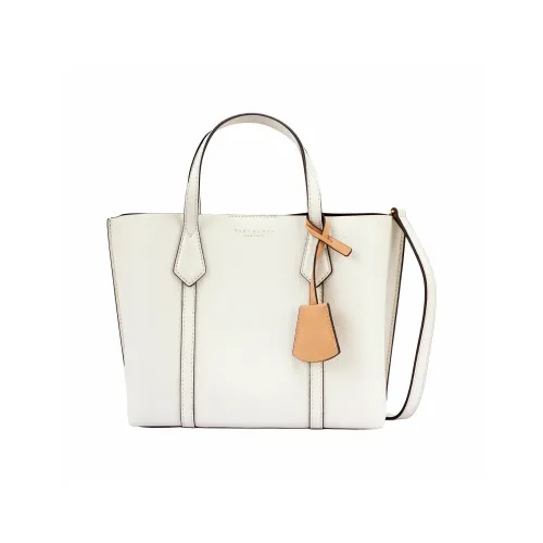 Tory Burch Perry Кожа Сумка Сумка через плечо Тоут Сумка Сумка для покупок Сумка через плечо Маленькая Женская Цвет Слоновая кость