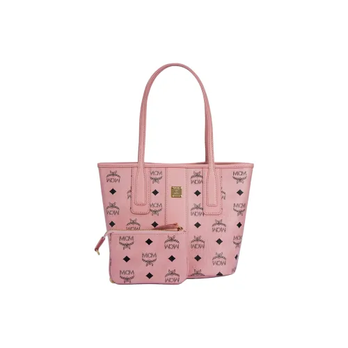 MCM Liz Visetos Искусственная кожа Тоут Сумка Сумка для покупок Сумка Мини Женская Розовая