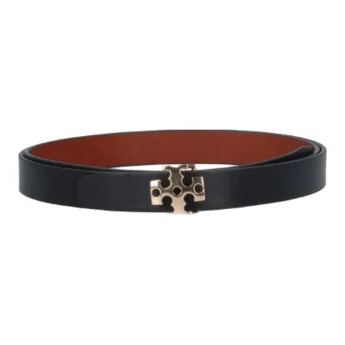 TORY BURCH Lambskin Leather Belts Women's Black