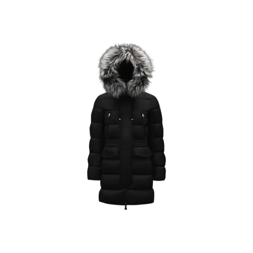 Moncler Пуховик Зимний Женский Черный