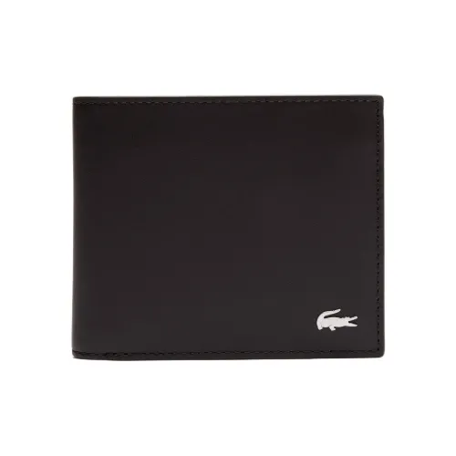 LACOSTE Кошелек из коровьей кожи средний мужской коричневый