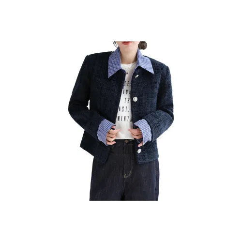 CASTLE WOODS Темно-синие Женские Куртки