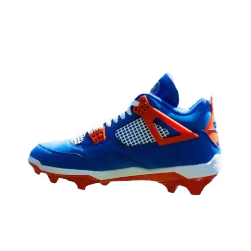 Jordan Air Джордан 4 Противоскользящие Кроссовки для тренировок Унисекс Синий