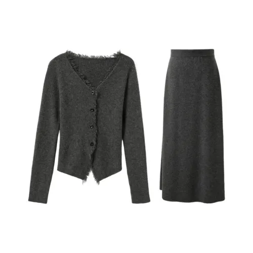 3COLOUR Deep Серый Женские Комплекты с Юбкой