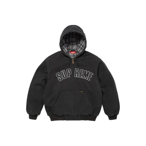 Supreme FW25 WEEK1 Reflective Arc С капюшоном Work Куртка Унисекс