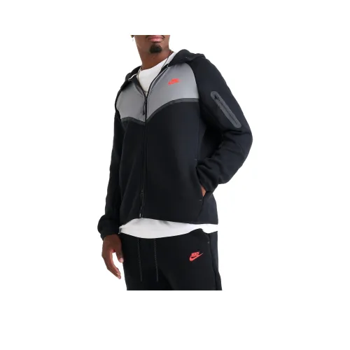 Nike WINDRUNNER Черный Дымчатый Серый Ярко-Красный Мужские Куртки