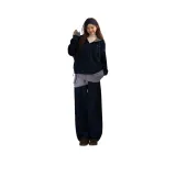 Темно-синий свитшот + тренировочные брюки