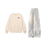 Абрикосовый топ + экрю штаны