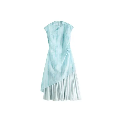 SLLSKY Короткий рукав Платье Женское