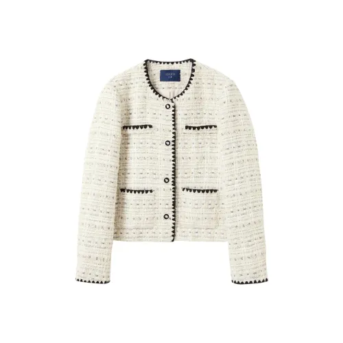 3COLOUR Экрю Женское Короткое Пальто