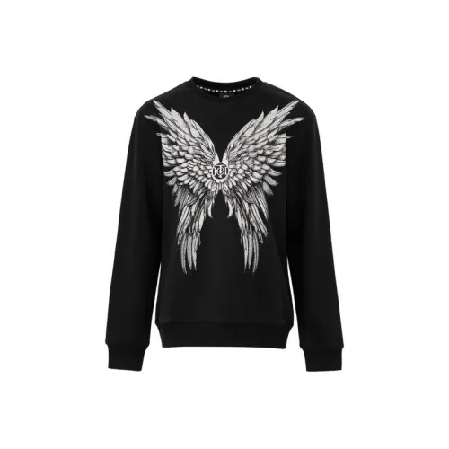 TCH Черный с серебристым логотипом Унисекс Свитшоты