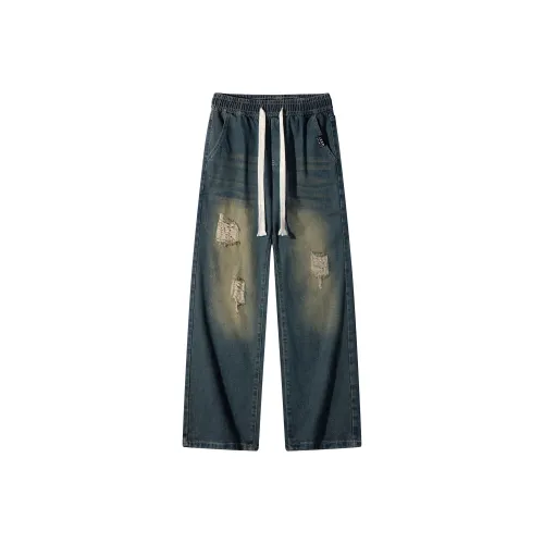 JEEP SPIRIT Ностальгический зеленый Унисекс Джинсы