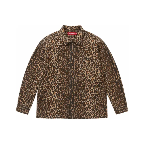 Supreme FW25 WEEK1 Фланель Пижамные Рубашки Унисекс