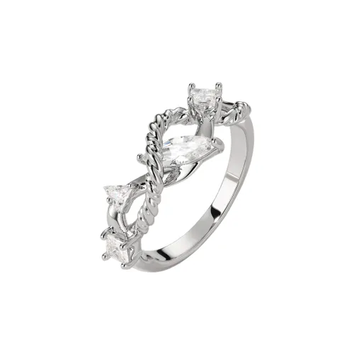 BOONEE ALUS Кольца из меди с родиевым покрытием женские