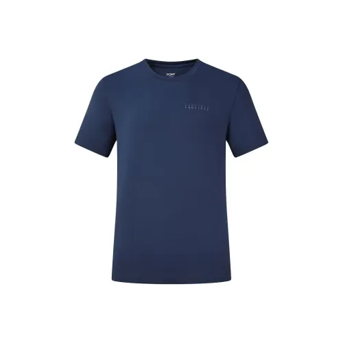 Pony Темно-синие Мужские T-рубашки