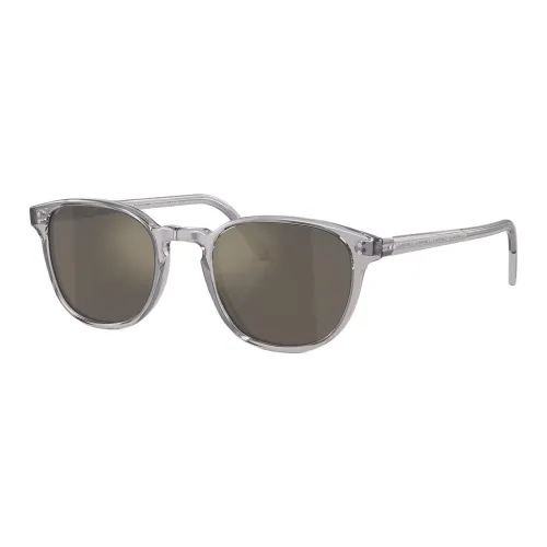Oliver Peoples Ацетат OVAL SUNGLASSES Унисекс Прозрачно-серый