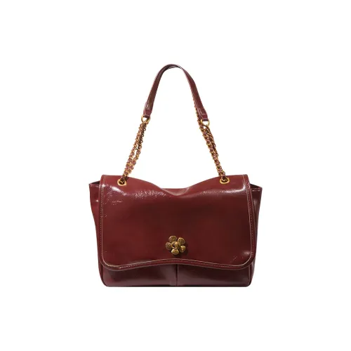 CLEVER KETCH ПУ (полиуретан) Сумка через плечо Сумка на плечо Стандартная Женская Масляный воск Красный