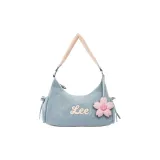 Светло-синий и розовый, украшение "Вишневый цветок"